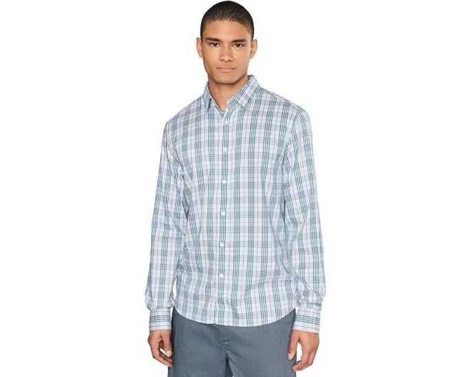 Рубашка Faherty The Movement Shirt в клетку с расслабленным кроем
