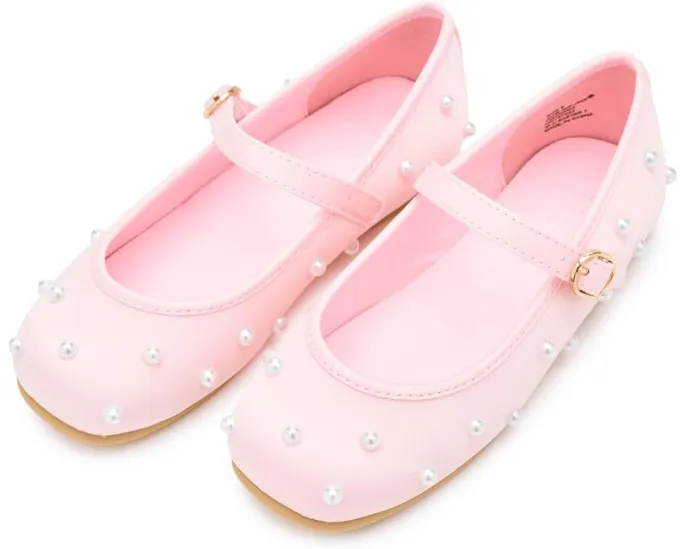Janie and Jack балетки Pearl Flat с отделкой под жемчуг для девочек