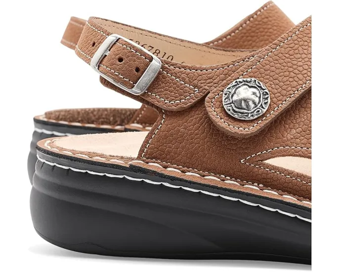 Сандалии Finn Comfort Barbuda Sky Streetnubuk с кожаным верхом