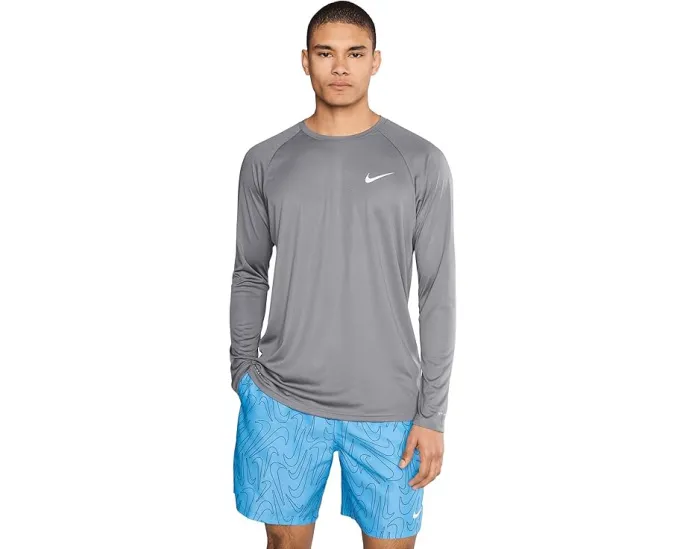 Футболка Nike Essential для плавания с длинным рукавом и защитой UPF 40+