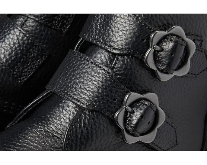 Ботинки Dr. Martens Devon Flower с цветочными ремнями и рантом Goodyear