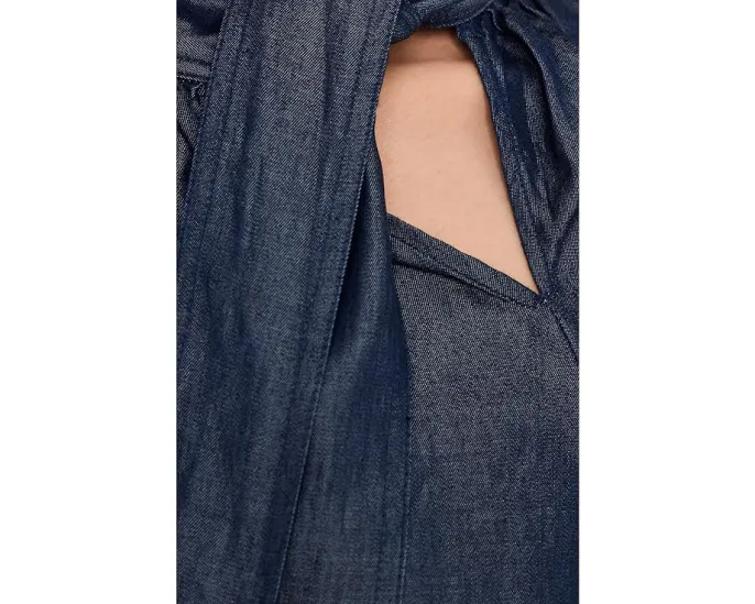 Блузка CeCe с регланными рукавами и бантом на воротнике