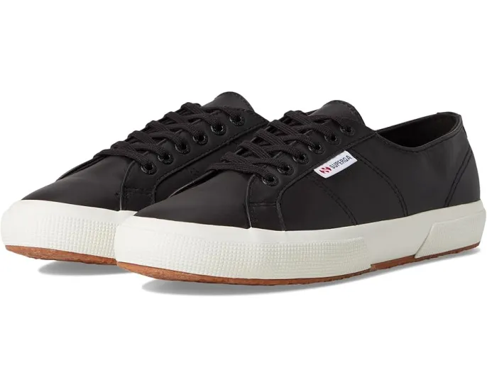 Кроссовки Superga 2750 Nappa из натуральной кожи с круглым носком
