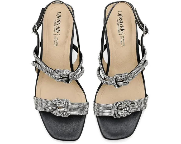 Босоножки LifeStride Celeste на устойчивом каблуке со стразами