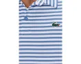 Поло для гольфа Lacoste в полоску с технологией Ultra Dry из переработанного полиэстера
