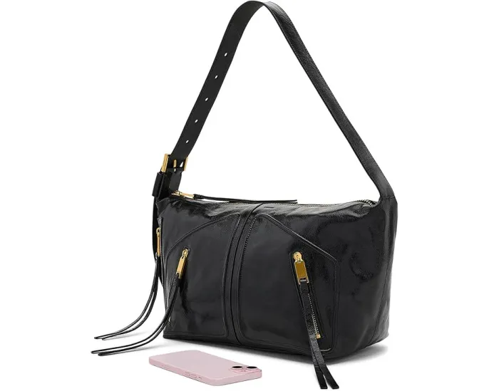 Женская сумка через плечо AllSaints Jean Rey из кожи с эффектом кракелюра