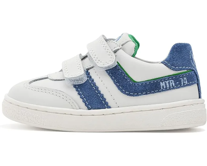 Кроссовки Naturino Marves Low Vl с кожаным верхом и двойной застежкой липучкой