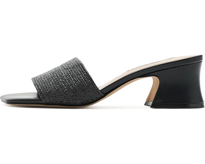 Steve Madden Босоножки Frolic на каблуке с квадратным носком из черной рафии