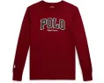 Футболка с длинным рукавом и логотипом из хлопка Polo Ralph Lauren Kids для детей
