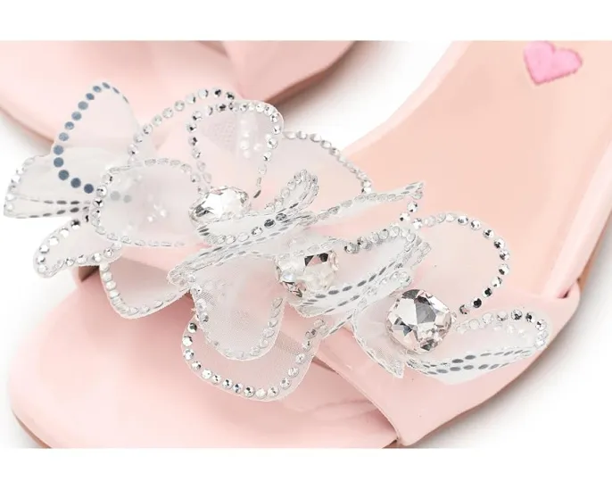 Детские сандалии Steve Madden Kids Cinthia с квадратным каблуком и цветочным декором