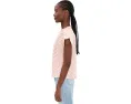 Petite Short Sleeve Popover Woven Top