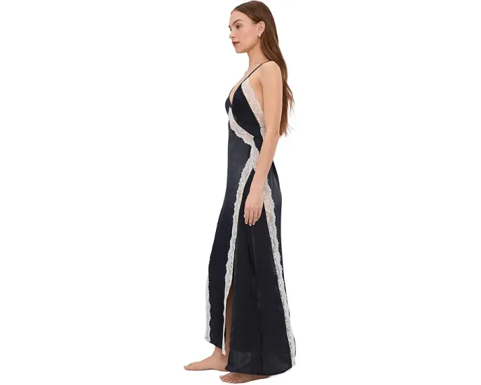 Free People комбинация Some Kind Of Love макси с кружевом и открытой спиной