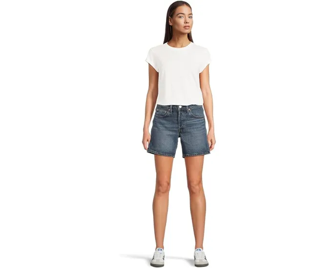 Шорты Levi's 501 Mid Thigh Shorts укороченные с высокой посадкой и винтажным дизайном