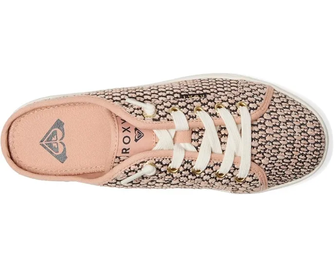 Кроссовки Roxy Sunny Stroll на шнуровке из хлопка