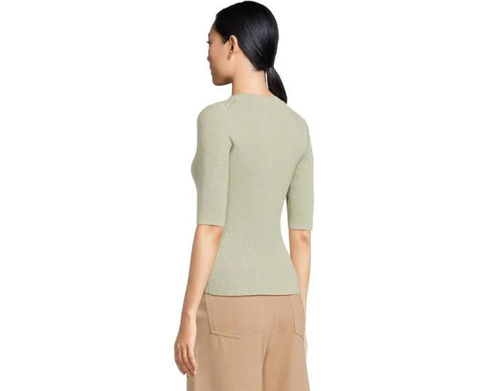 Свитер Lilla P с разрезным воротником и рукавом три четверти