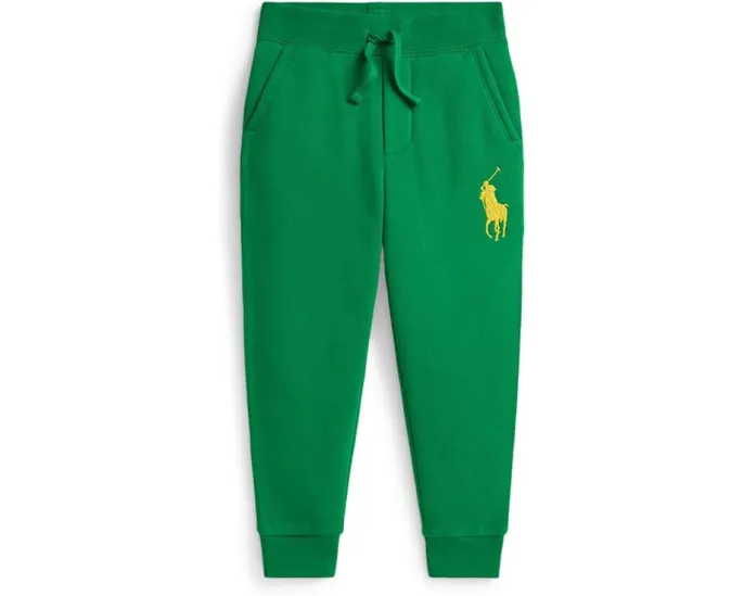 Спортивные штаны Polo Ralph Lauren Kids из флиса с логотипом Big Pony и манжетами
