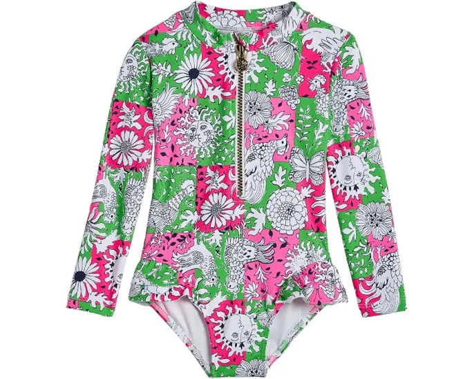 Детский рашгард Denning с защитой UPF 50+ от солнца Lilly Pulitzer Kids