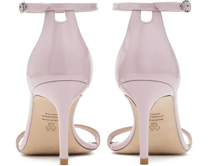 Босоножки Nudist II Sandal 75 на шпильке с глянцевым верхом Stuart Weitzman