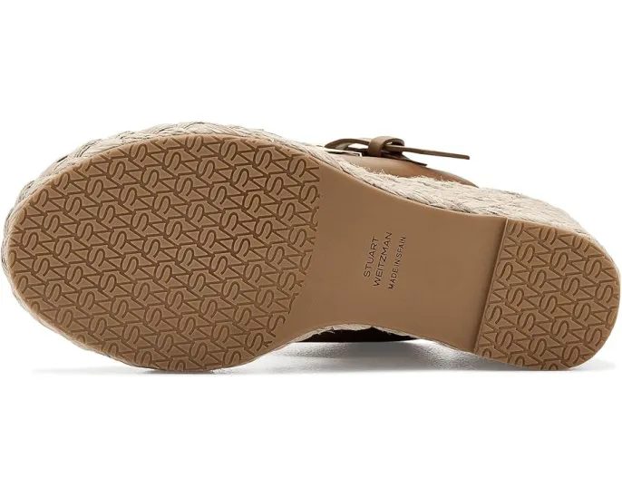 Босоножки Stuart Weitzman Sai Espadrille Wedge на танкетке из джута