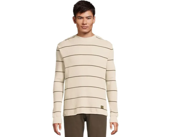 RVCA Dayshift лонгслив в полоску из мягкой вафельной ткани