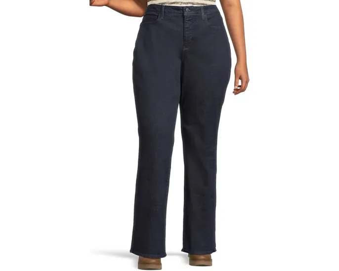 Джинсы NYDJ Plus Size Barbara Bootcut с клешем и удлиненным силуэтом в цвете Rinse