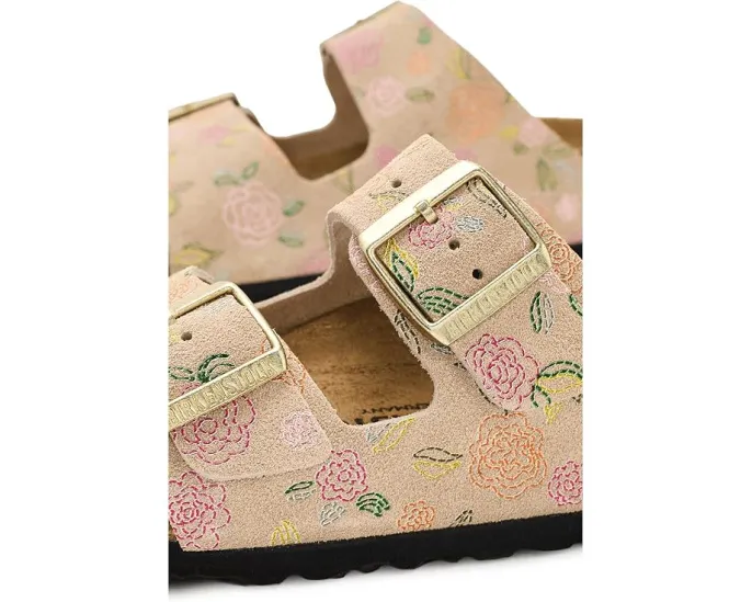 Сандалии Birkenstock Arizona Flower Print из замши с цветочным принтом