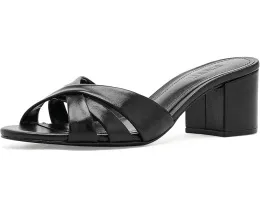 Schutz босоножки Keefa Block Mule на устойчивом каблуке