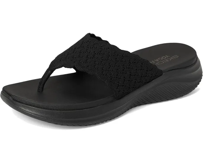 Сандалии Skechers Ultra Flex 3.0 Rhythm Waves с вязаным верхом для активного отдыха