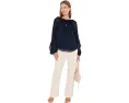 Петит блузка Lauren Ralph Lauren с воланами из жатого жоржета