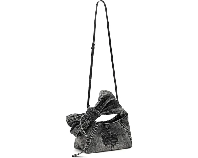 Мини-сумка Marc Jacobs The Bow Denim Mini Sack с бантом из денима