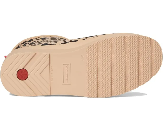 Утепленные короткие сапоги Play Short Insulated от Hunter цвет Medium Natural Leopard