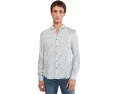 Рубашка John Varvatos Luca из модала с отложным воротником и длинными рукавами
