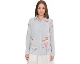 Рубашка Isla с вышивкой из двойного муслина от Karyn Seo