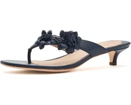 Сандалии Lauren Ralph Lauren Francesca на каблуке киттен с цветочной отделкой