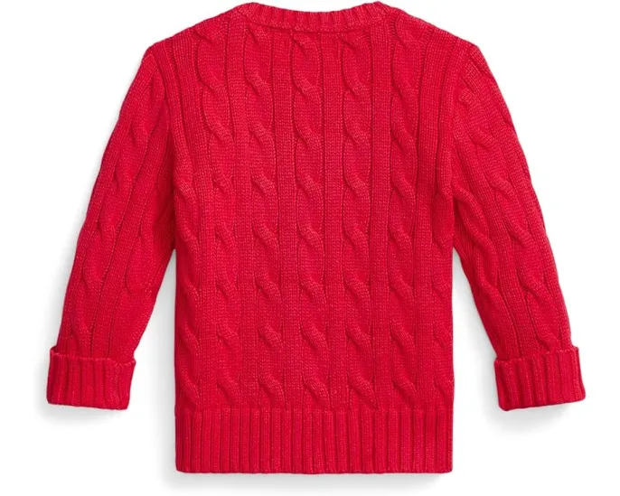 Свитер из хлопка с рельефной резинкой Polo Ralph Lauren Kids для младенцев