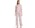 Комплект пижамы Karen Neuburger Petite с кружевом и рукавом три четверти