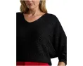 Свитер Lauren Ralph Lauren Plus Size с металликом и рукавом долман