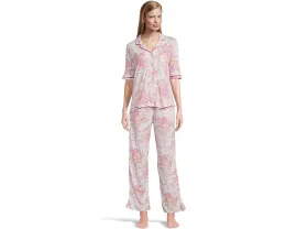 Комплект пижамы Karen Neuburger Petite с кружевом и рукавом три четверти