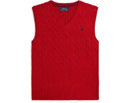 Жилет свитер с косой из хлопка Polo Ralph Lauren Kids для детей