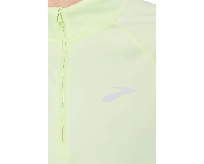 Куртка Brooks Dash 1/4 Zip 3.0 с воротником стойкой и отверстиями для большого пальца