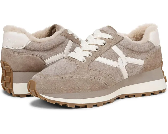 Ботинки Veronica Beard Valentina 3 с клиновидным каблуком и меховой отделкой