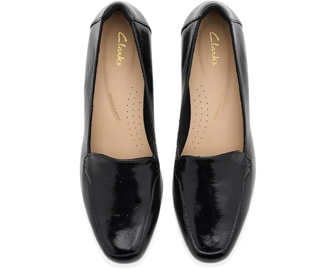 Лоферы Clarks Krystine Lily из гладкой кожи с квадратным носком и стелькой Contour Cushion