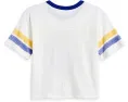 Футболка с полосатым кокеткой Junk Food Clothing для детей NFL Los Angeles Rams