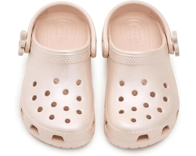 Детские классические блестящие сабо Crocs Kids Classic Pearl Shine Clogs
