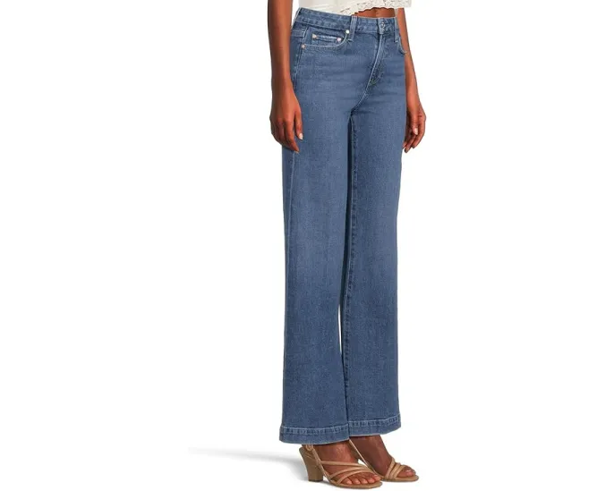 Джинсы Paige Leenah 32In в широком клеше с высокой посадкой