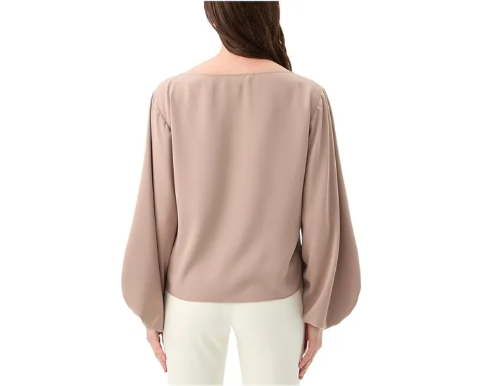 Топ Trina Turk Ursa 2 с длинными рукавами баллон и лодочкой