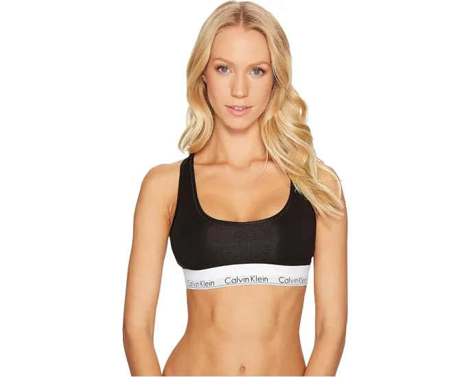 Бралетка Calvin Klein Underwear Modern Cotton с логотипом и спортивным силуэтом