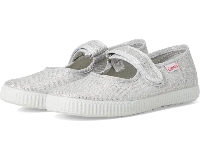 Детские туфельки Cienta Kids 56013 в стиле Мэри Джейн с блестками