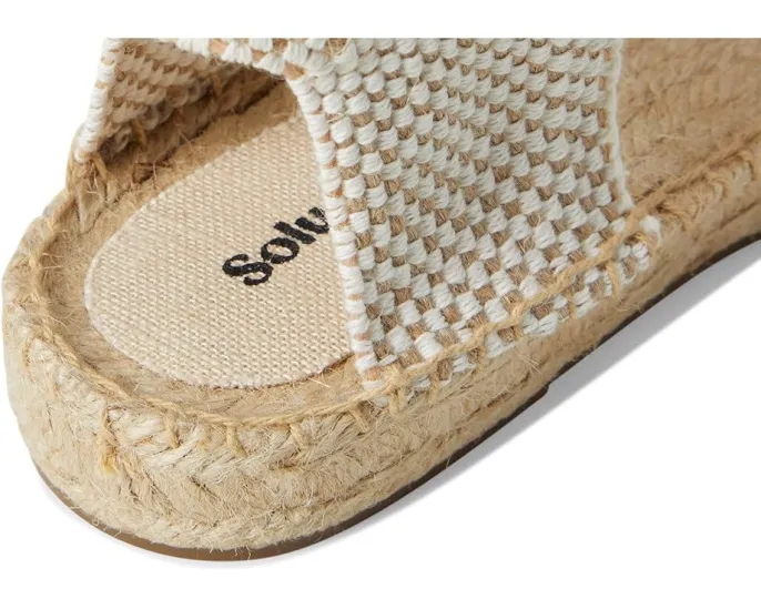 Эспадрильи Linen Lauren Lace-up от Soludos с льняным верхом и завязками