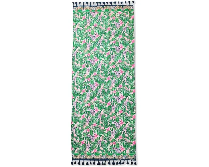 Lilly Pulitzer Resort Scarf с бахромой и ярким принтом